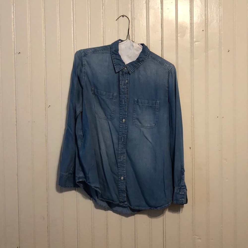 Mossimo Supply Co. Boyfriend Fit Chambray Top